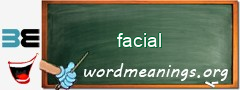 WordMeaning blackboard for facial